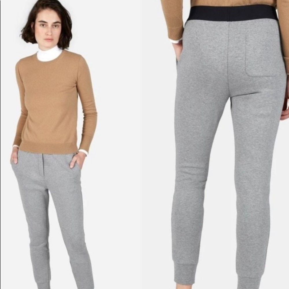EVERLANE gray ankle zip jogger